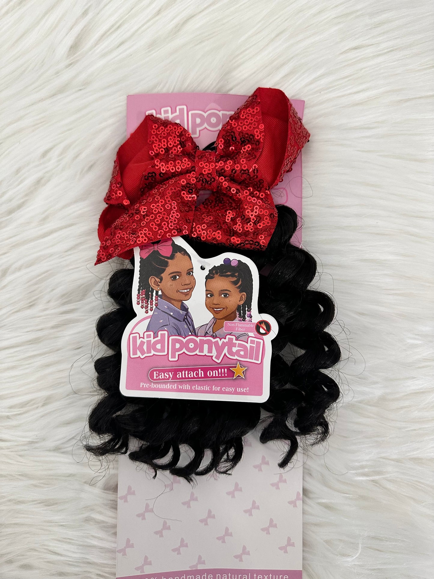 LOOSE WAVE CURLY KIDS PONYTAIL
