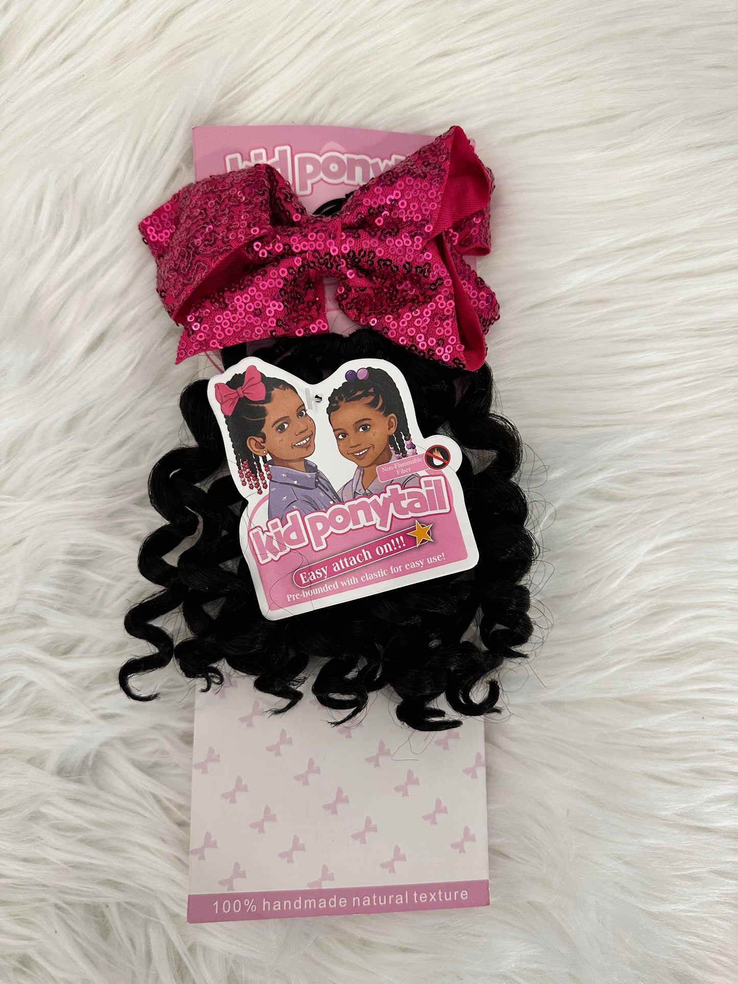 LOOSE WAVE CURLY KIDS PONYTAIL