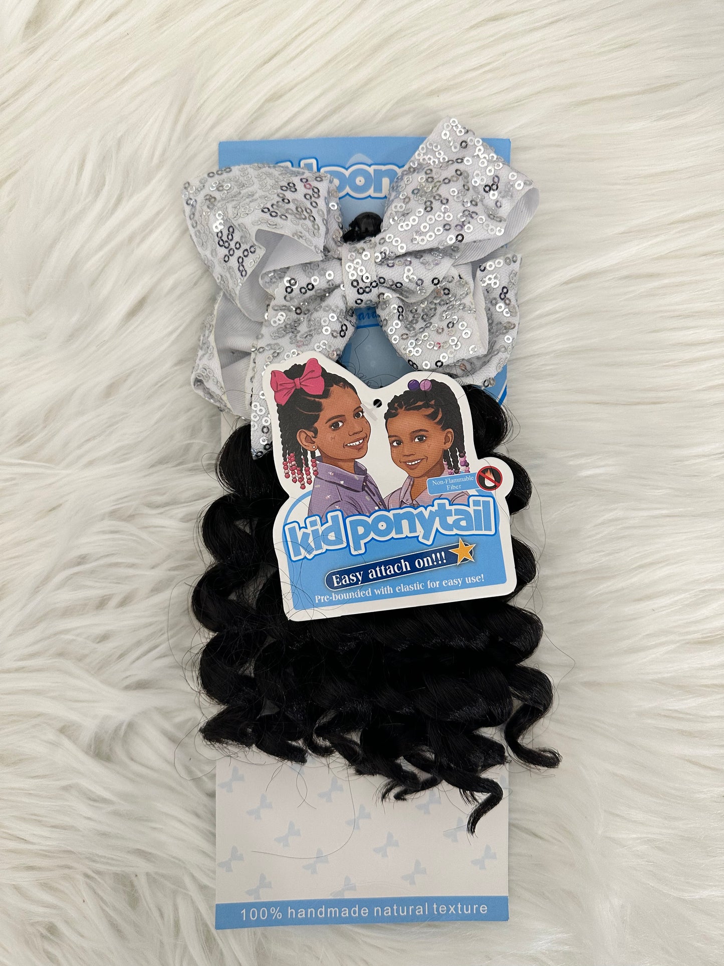 LOOSE WAVE CURLY KIDS PONYTAIL